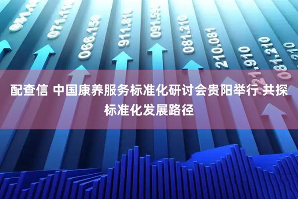 配查信 中国康养服务标准化研讨会贵阳举行 共探标准化发展路径